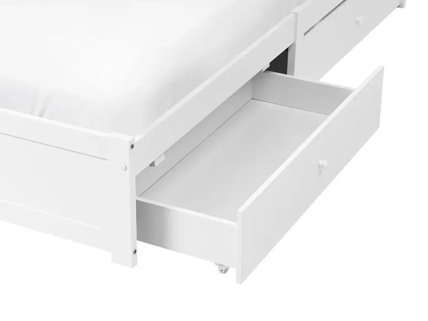 Discount Łóżko z szufladami bez zagłówka BRUX 180 x 200 cm Łóżka Podwójne|Łóżka Z Pojemnikiem