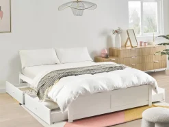 Discount Łóżko z szufladami bez zagłówka BRUX 180 x 200 cm Łóżka Podwójne|Łóżka Z Pojemnikiem