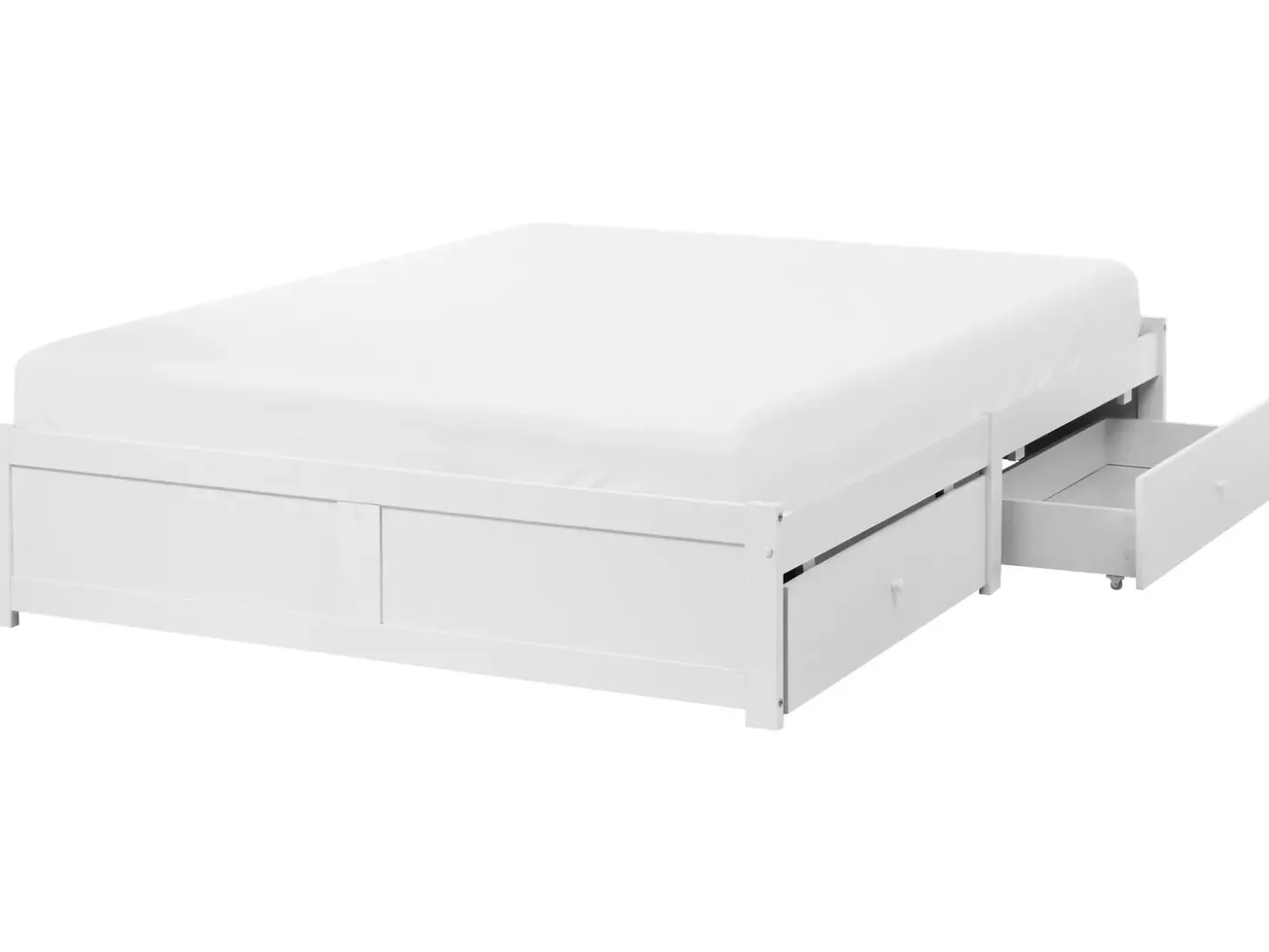 Discount Łóżko z szufladami bez zagłówka BRUX 180 x 200 cm Łóżka Podwójne|Łóżka Z Pojemnikiem