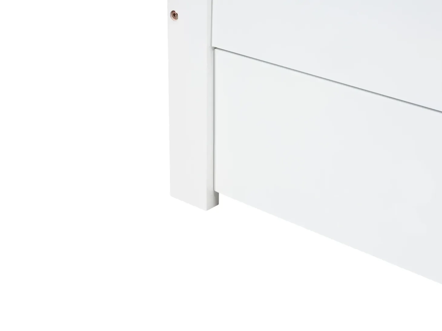Discount Łóżko z szufladami bez zagłówka GIAT Drewno Biały 180 x 200 cm Łóżka Podwójne|Łóżka Z Pojemnikiem