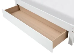 Discount Łóżko z szufladami bez zagłówka GIAT Drewno Biały 180 x 200 cm Łóżka Podwójne|Łóżka Z Pojemnikiem