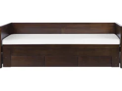 Online Łóżko z szufladami Drewno CAHORS 90 x 200 cm Ciemno Łóżka Wysuwane I Dzienne|Wszystkie Łóżka