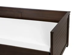 Online Łóżko z szufladami Drewno CAHORS 90 x 200 cm Ciemno Łóżka Wysuwane I Dzienne|Wszystkie Łóżka
