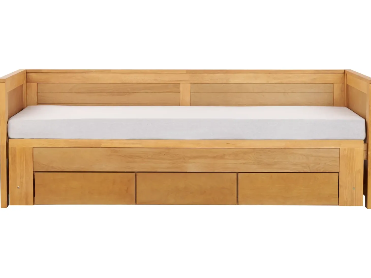New Łóżko z szufladami Drewno CAHORS 90 x 200 cm Łóżka Wysuwane I Dzienne|Wszystkie Łóżka