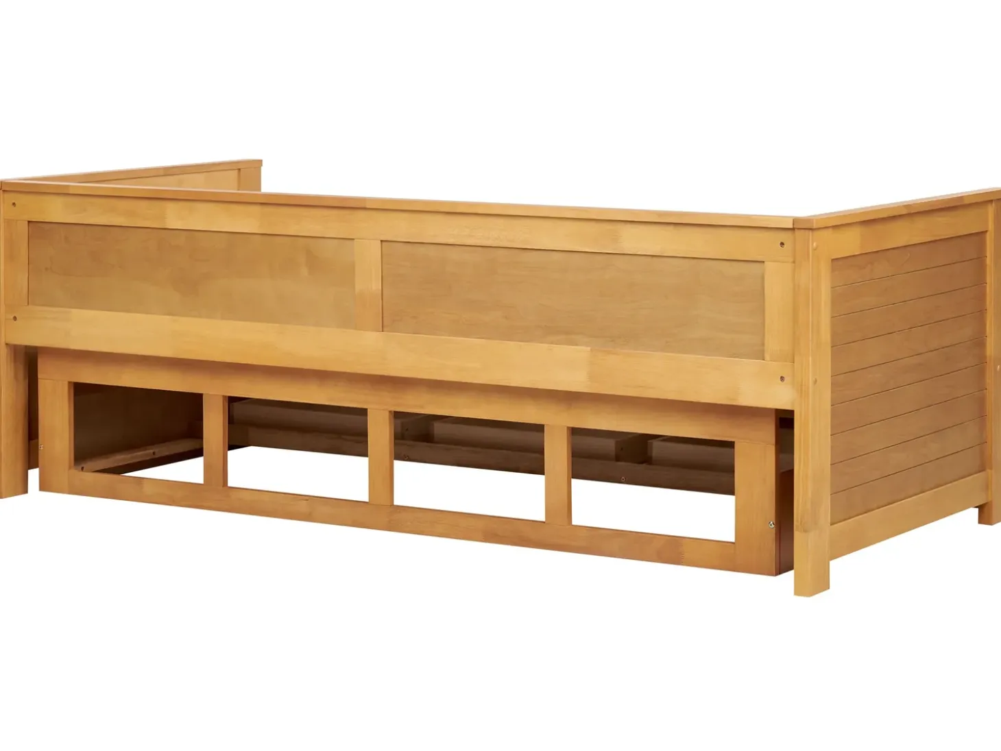 New Łóżko z szufladami Drewno CAHORS 90 x 200 cm Łóżka Wysuwane I Dzienne|Wszystkie Łóżka