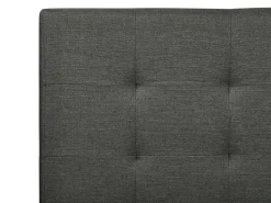 Clearance LA ROCHELLE Ciemnoszary 180 x 200 cm Łóżka Tapicerowane|Łóżka Podwójne