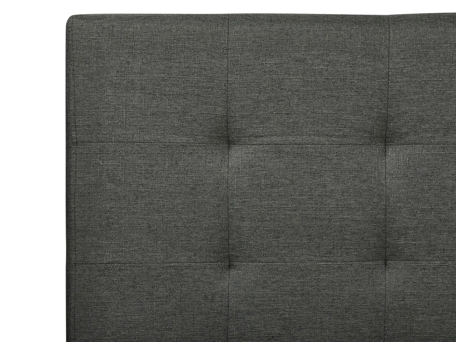 Clearance LA ROCHELLE Ciemnoszary 180 x 200 cm Łóżka Tapicerowane|Łóżka Podwójne
