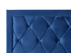 Clearance Łóżko z szufladami LIEVIN Welur Granatowy 180 x 200 cm Łóżka Tapicerowane|Łóżka Podwójne