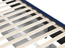 Clearance Łóżko z szufladami LIEVIN Welur Granatowy 180 x 200 cm Łóżka Tapicerowane|Łóżka Podwójne