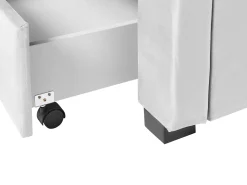 Discount Łóżko z szufladami LIEVIN Welur Jasno 180 x 200 cm Łóżka Tapicerowane|Łóżka Podwójne