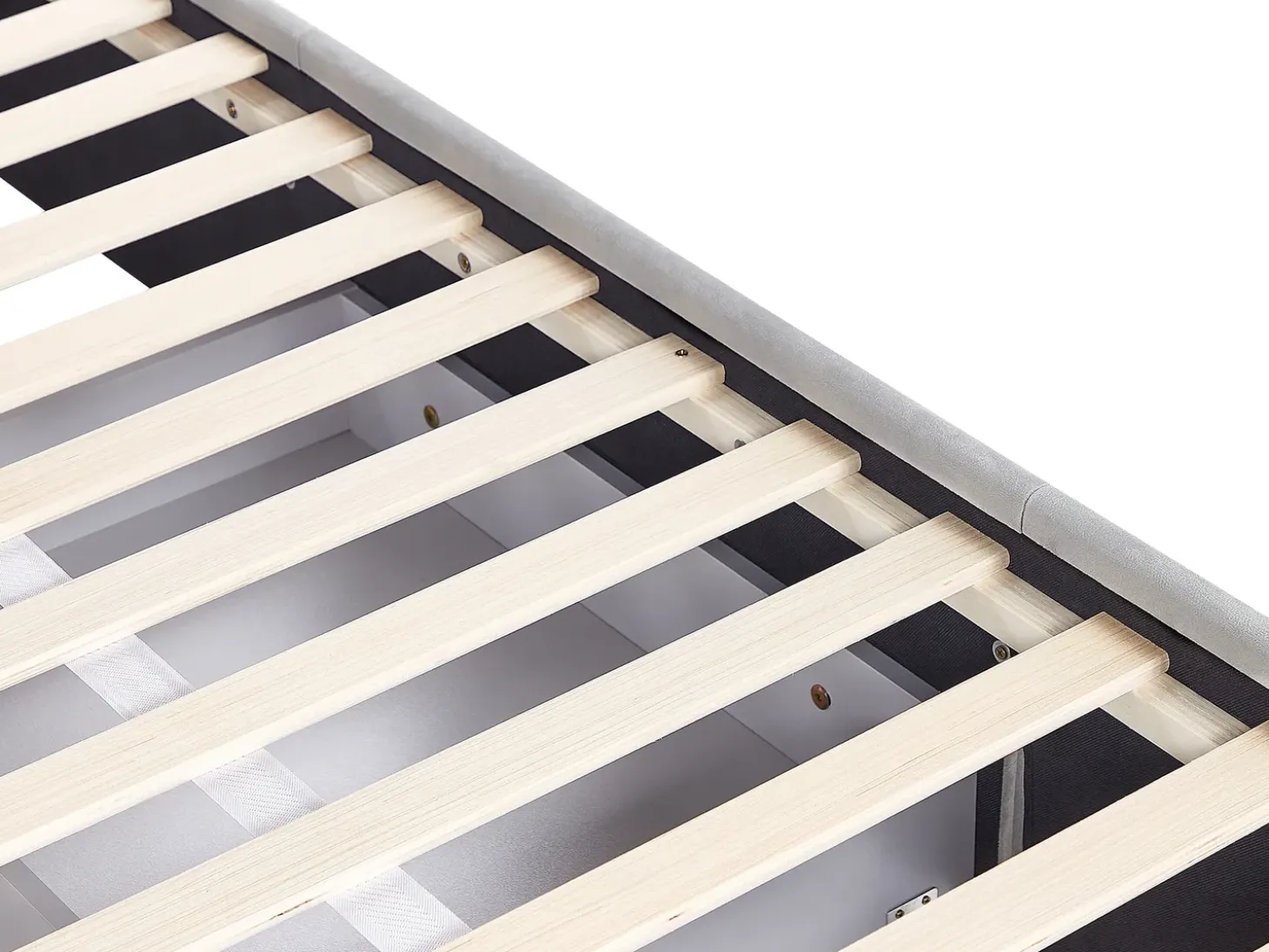 Discount Łóżko z szufladami LIEVIN Welur Jasno 180 x 200 cm Łóżka Tapicerowane|Łóżka Podwójne