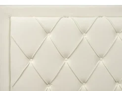 Outlet Łóżko z szufladami LIEVIN Welur Jasno 180 x 200 cm Łóżka Tapicerowane|Łóżka Podwójne
