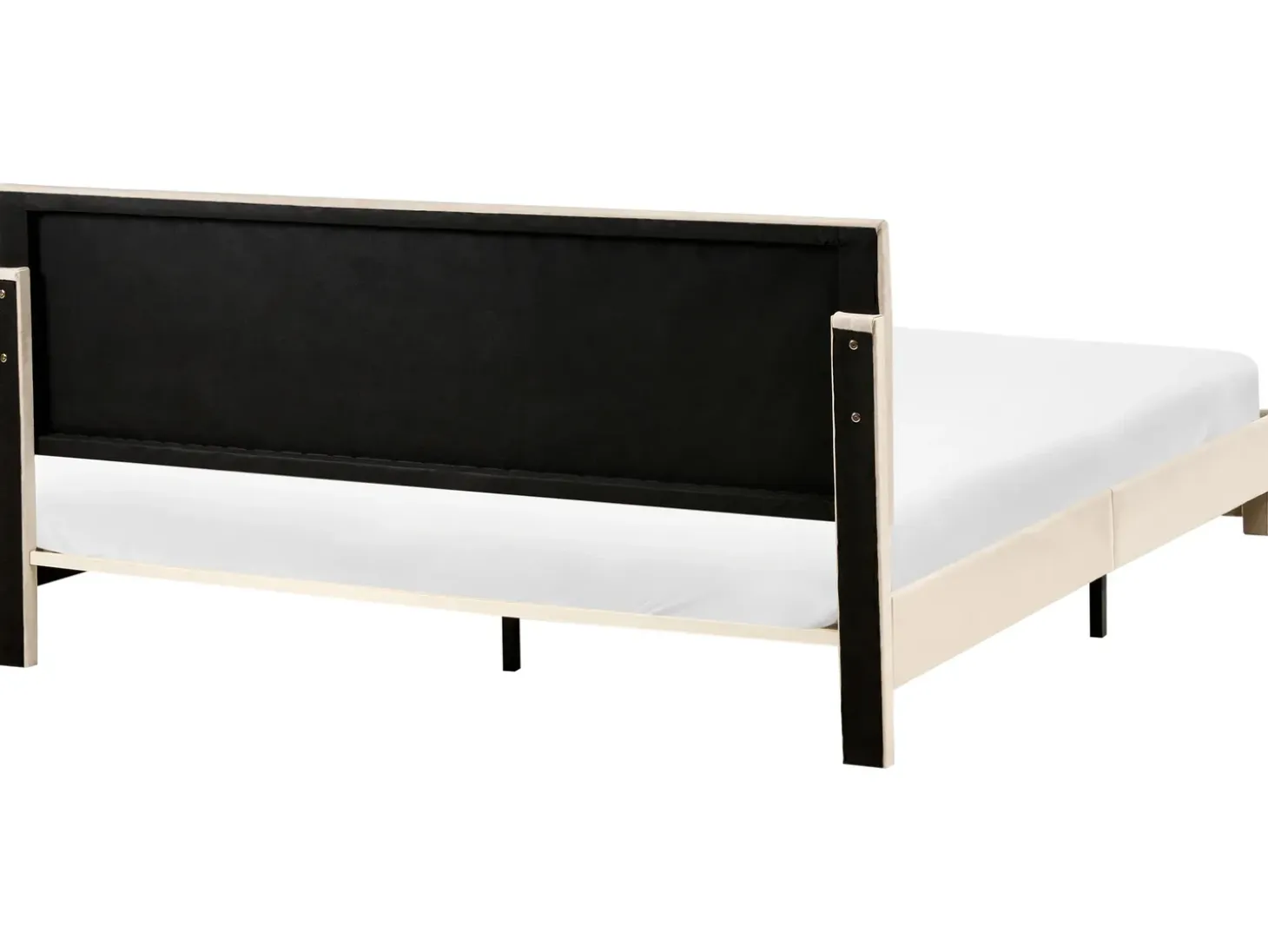 Łóżko z szufladami LONZAC Welur 180 x 200 cm Łóżka Tapicerowane|Łóżka Podwójne