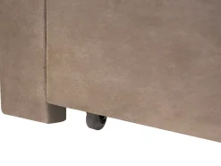 Best Łóżko z szufladami LONZAC Welur Beżowoszary 180 x 200 cm Łóżka Tapicerowane|Łóżka Podwójne