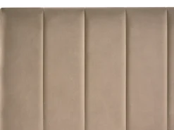 Best Łóżko z szufladami LONZAC Welur Beżowoszary 180 x 200 cm Łóżka Tapicerowane|Łóżka Podwójne