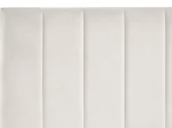 Outlet Łóżko z szufladami LONZAC Welur Złamana biel 180 x 200 cm Łóżka Tapicerowane|Łóżka Podwójne