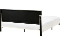 Outlet Łóżko z szufladami LONZAC Welur Złamana biel 180 x 200 cm Łóżka Tapicerowane|Łóżka Podwójne