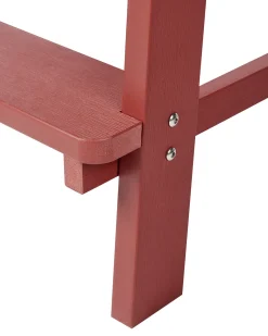 Krzesło barowe ogrodowe ADIRONDACK Materiał syntetyczny Czerwony