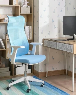 Outlet Krzesło biurowe BARD Błękitny Dzieci Profesjonalne Fotele Biurowe|Wszystkie Krzesła