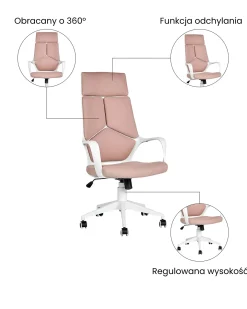Outlet Krzesło biurowe DELIGHT Brzoskwiniowy Krzesła Biurowe Do Domu|Wszystkie Krzesła