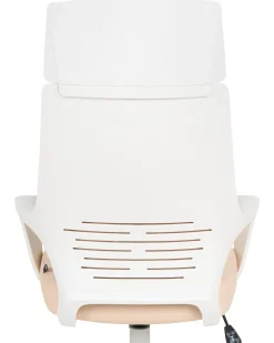 Clearance Krzesło biurowe DELIGHT Ekoskóra Brzoskwiniowy Krzesła Biurowe Do Domu|Wszystkie Krzesła