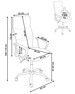 Best Krzesło biurowe DESIGN Szary Dzieci Wszystkie Krzesła|Wszystkie Meble I Akcesoria Dziecięce