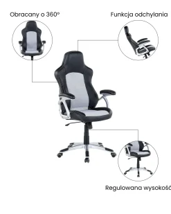 Online Krzesło biurowe EXPLORER Ekoskóra Czarny Dzieci Wszystkie Krzesła|Wszystkie Meble I Akcesoria Dziecięce