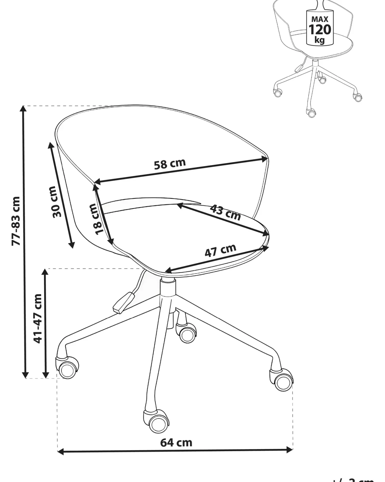 Outlet Krzesło biurowe GLEEFUL Grafitowy Dzieci Wszystkie Krzesła|Wszystkie Meble I Akcesoria Dziecięce