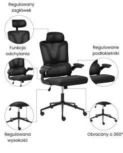 New Krzesło biurowe KRYOS Krzesła Biurowe Do Domu|Wszystkie Krzesła