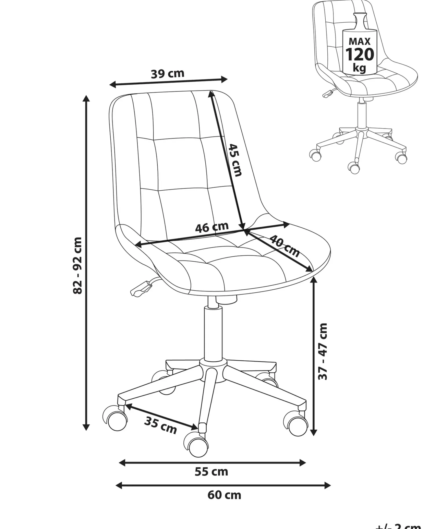 Best MELROSE Welur Lazurowy Krzesła Biurowe Do Domu|Wszystkie Krzesła