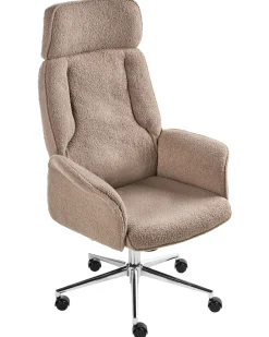Discount Krzesło biurowe PILOT Boucle Brązowy Krzesła Biurowe Do Domu|Wszystkie Krzesła