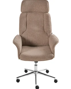 Discount Krzesło biurowe PILOT Boucle Brązowy Krzesła Biurowe Do Domu|Wszystkie Krzesła