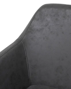 Discount Krzesło do jadalni YORKVILLE Ekoskóra Szary Wszystkie Krzesła|Krzesła Do Jadalni