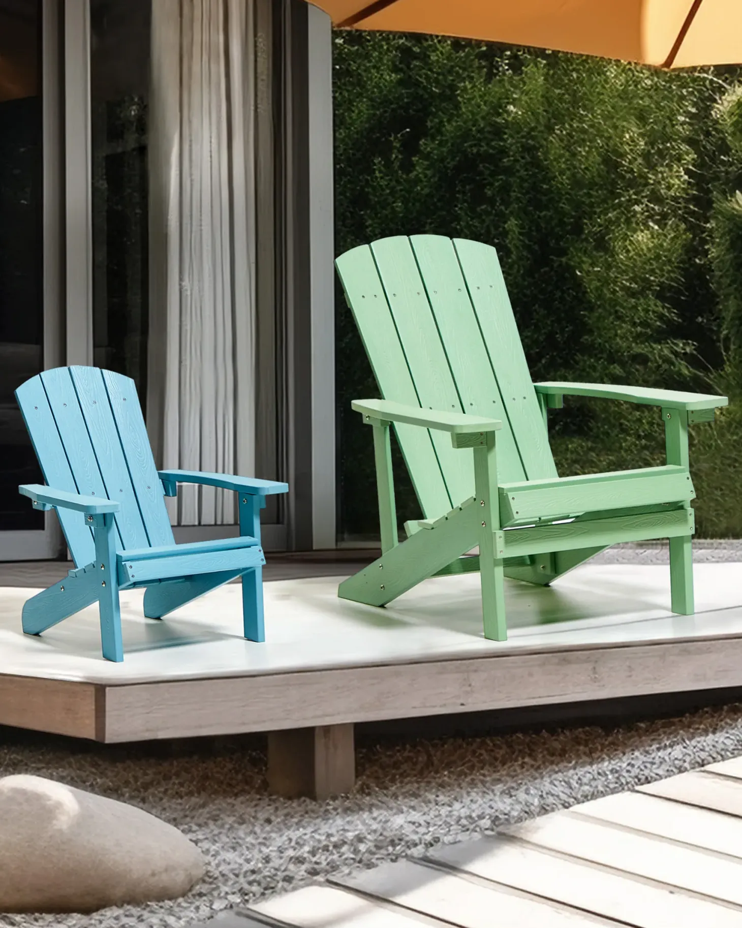 Krzesło dziecięce ADIRONDACK Błękitny