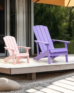 Krzesło dziecięce ADIRONDACK Pastelowy róż