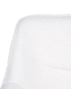Discount Krzesło obrotowe ARDELLE Boucle Biały Krzesła Biurowe Do Domu|Wszystkie Krzesła