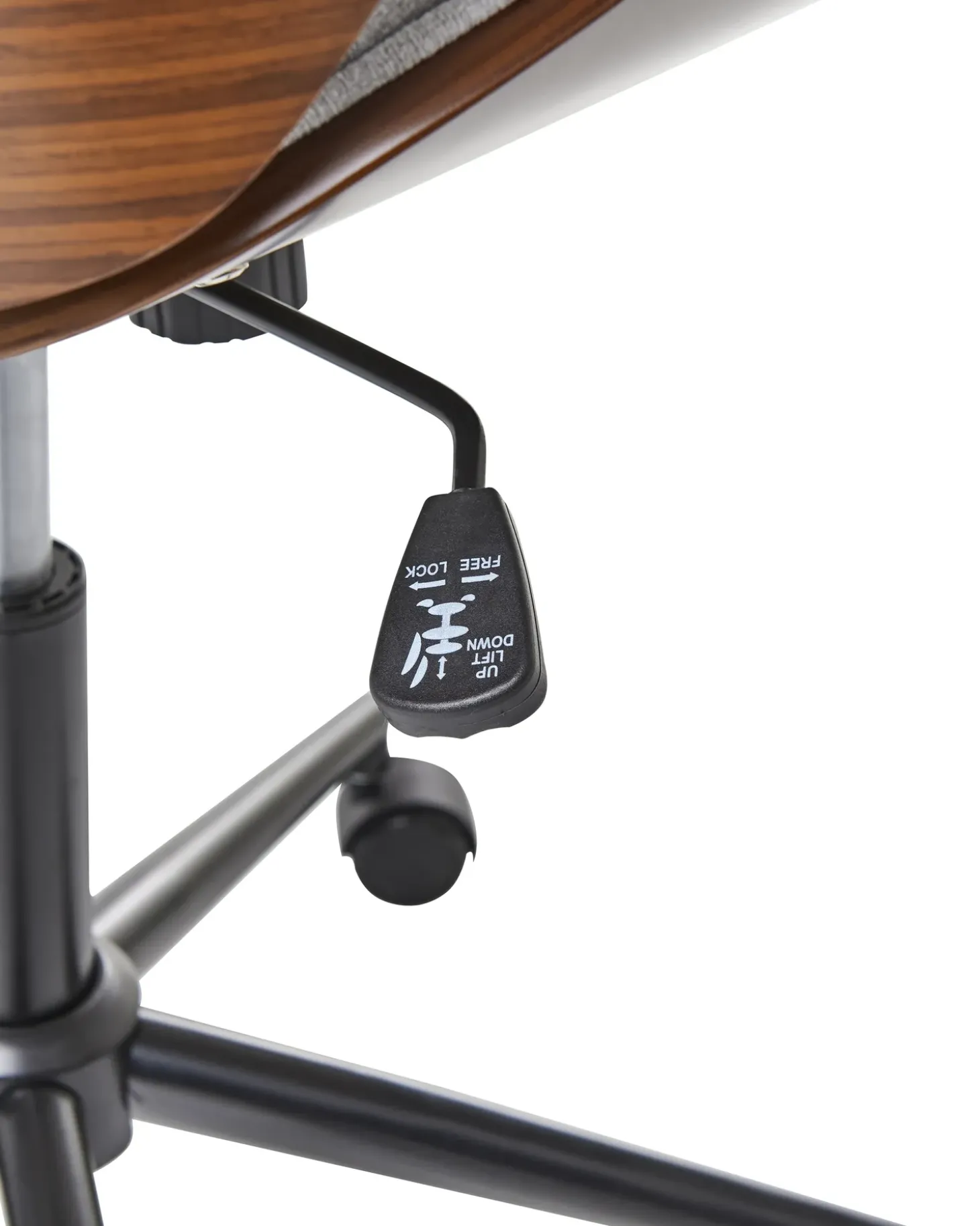 Clearance Krzesło obrotowe LOMPOC Len syntetyczny Szary Krzesła Biurowe Do Domu|Wszystkie Krzesła