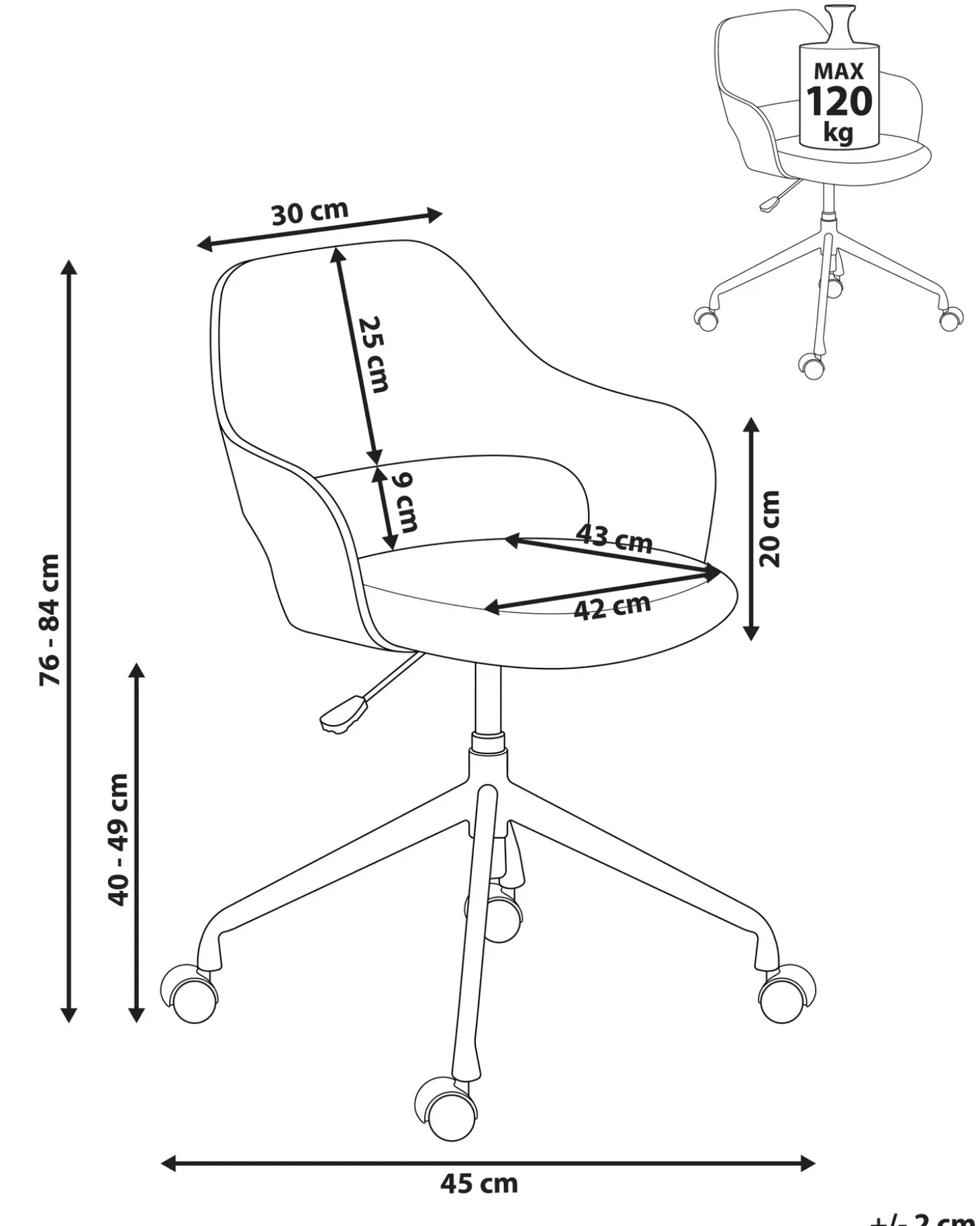 Clearance Krzesło obrotowe NOVATO Len syntetyczny Jasnobeżowy Dzieci Wszystkie Krzesła|Wszystkie Meble I Akcesoria Dziecięce