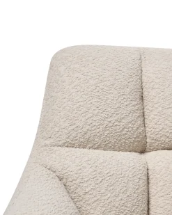 Clearance Krzesło obrotowe PALMDALE Boucle Jasnobeżowy Krzesła Biurowe Do Domu|Wszystkie Krzesła