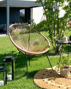 Krzesło ogrodowe ACAPULCO II Technorattan Naturalny