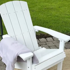 Krzesło ogrodowe ADIRONDACK Biały