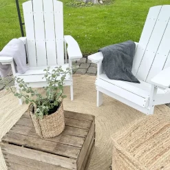 Krzesło ogrodowe ADIRONDACK Biały