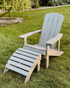 Krzesło ogrodowe ADIRONDACK Jasnoszary