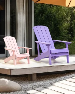 Krzesło ogrodowe ADIRONDACK Purpurowy
