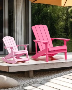 Krzesło ogrodowe ADIRONDACK Różowy