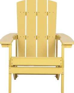 Krzesło ogrodowe ADIRONDACK Żółty