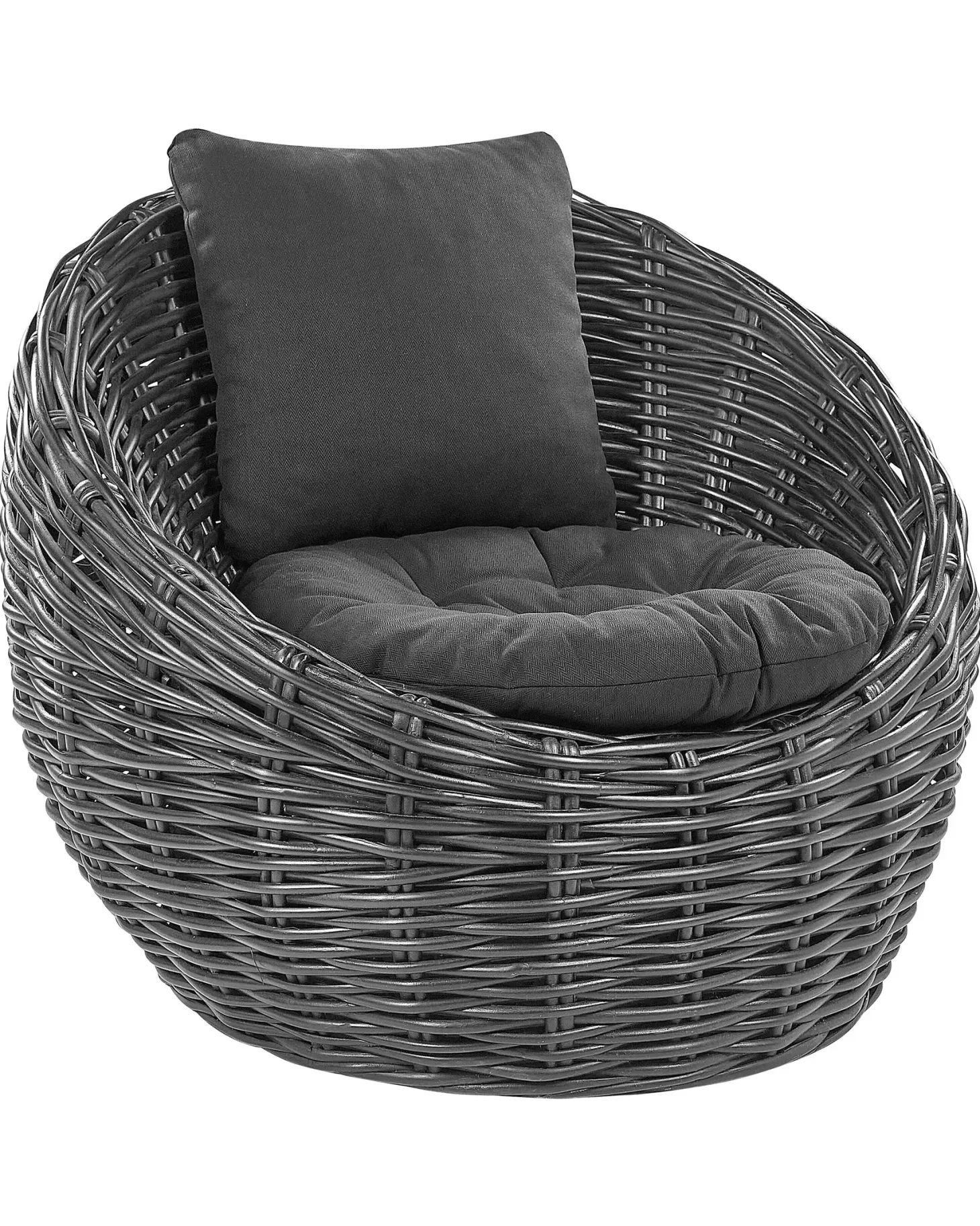 Krzesło ogrodowe LERICI Rattan Czarny