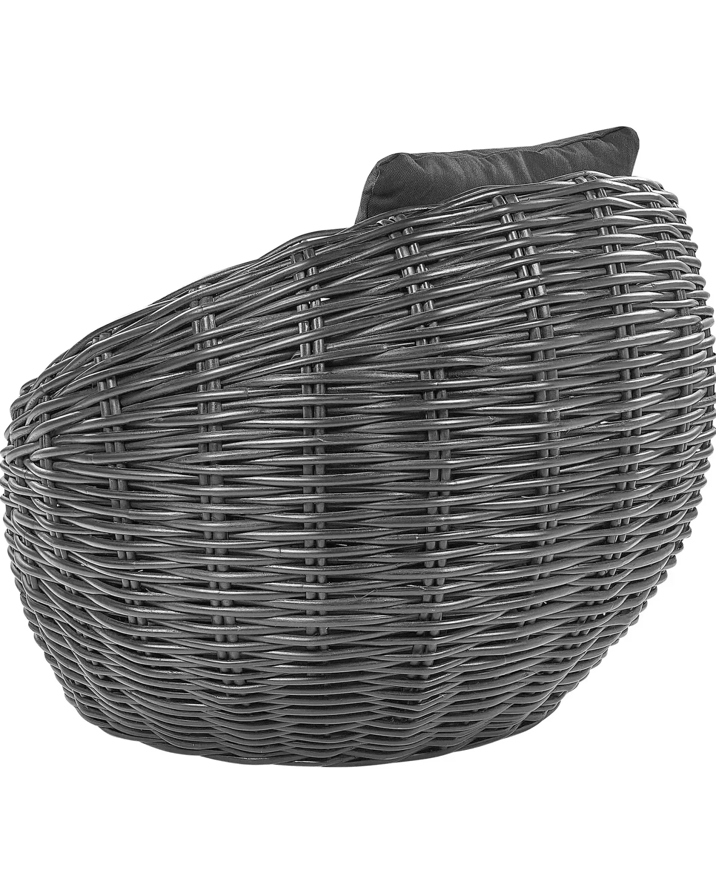 Krzesło ogrodowe LERICI Rattan Czarny