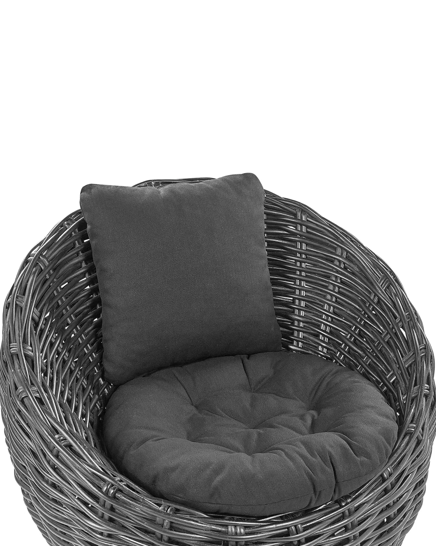 Krzesło ogrodowe LERICI Rattan Czarny