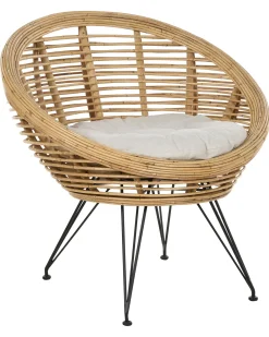 Krzesło ogrodowe MARATEA Rattan Naturalny
